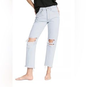 rag & bone Light Blue Straight Leg Jeans